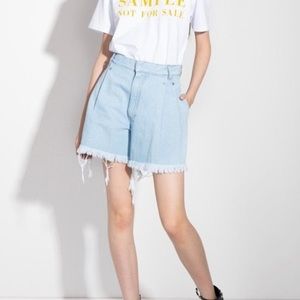 Ksenia Schnaider denim shorts